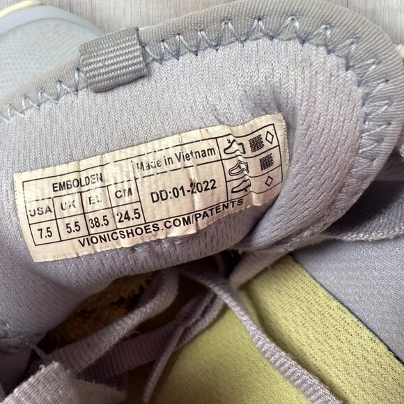 Vionic Embolden Women’s Athletic Sneakers Gray Knit Mesh Size 7.5 (EU 38.5) - Picture 5 of 6